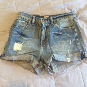 Ripcurl high rise jean shorts